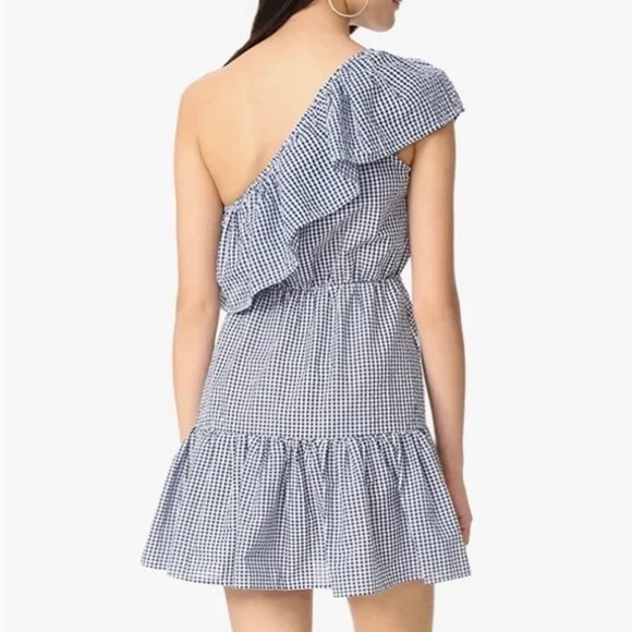 MINKPINK One Shoulder‎ Ruffle Wanderer Mini Dress - Picture 3 of 8